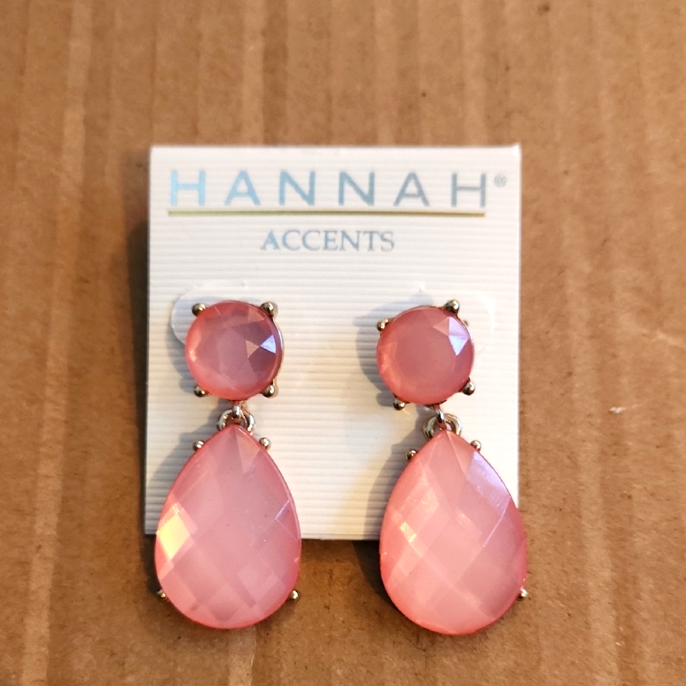 Hannah Accents Pink Earrings